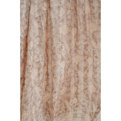 Selendang Batik Sutra Pastel Brown 01