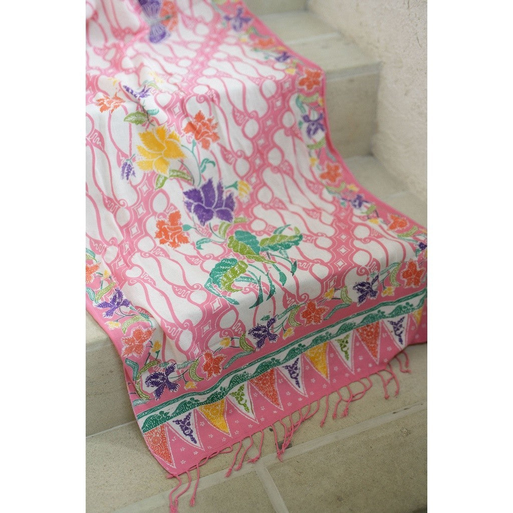 Selendang Batik Encim Parang 2 Pink