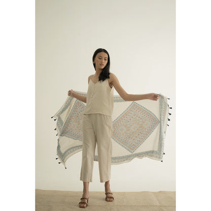 Isyana in White Shawl