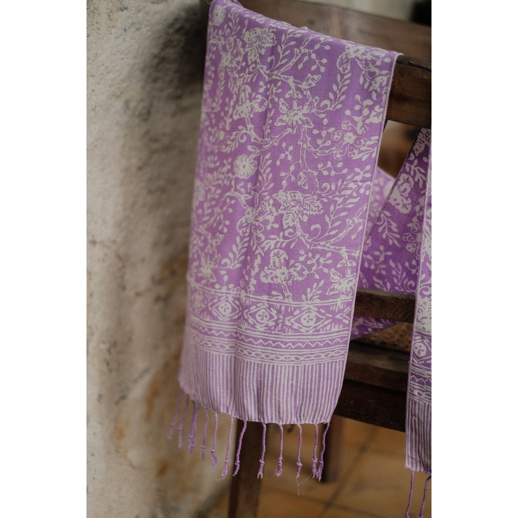 Scarf Batik J80 Purple