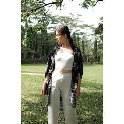 Devi Grey Batik Outer