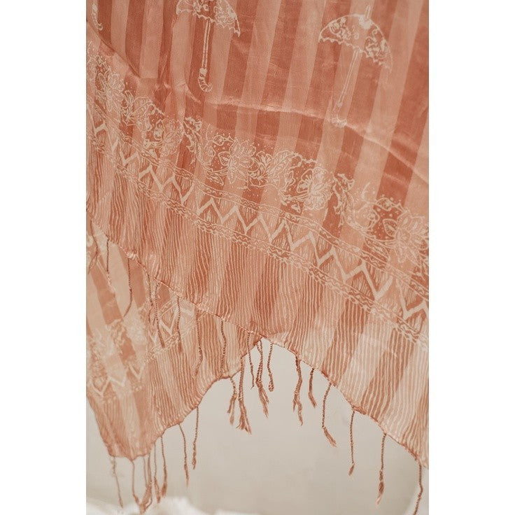 Selendang Batik Sutra Cream 03