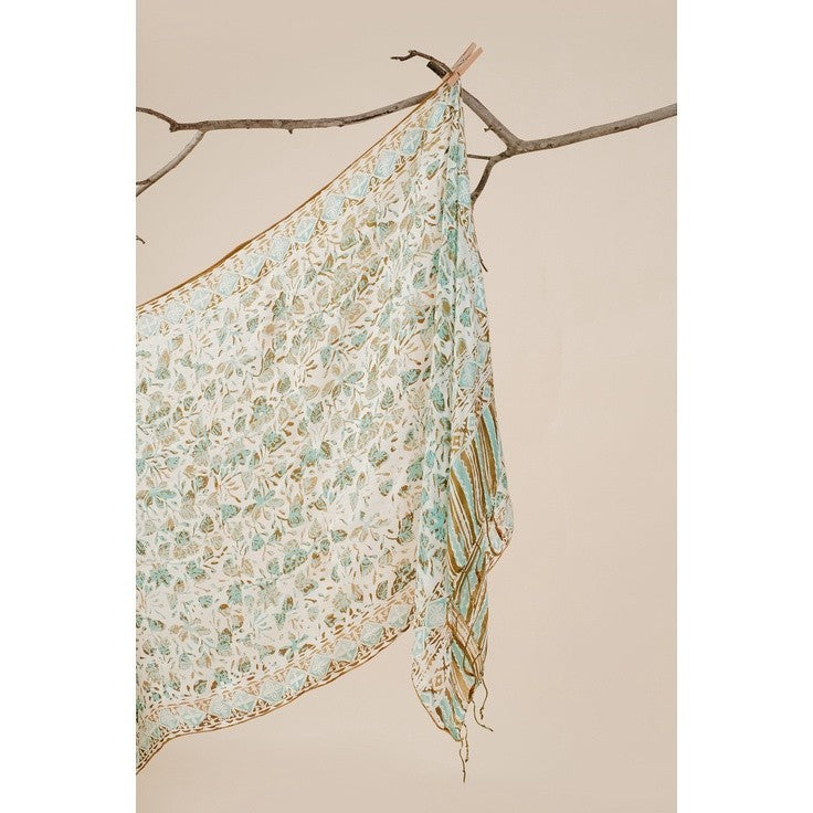 Syal Batik Sutra Green 01