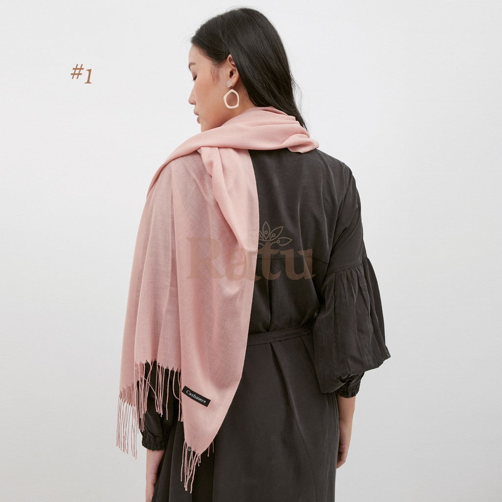 Plain Pashmina Cashmere 01