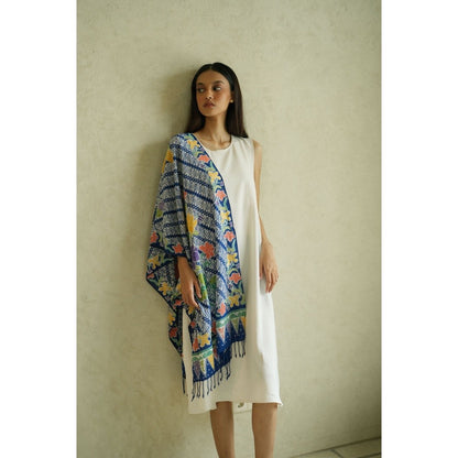 Selendang Batik Encim Parang 2 Blue
