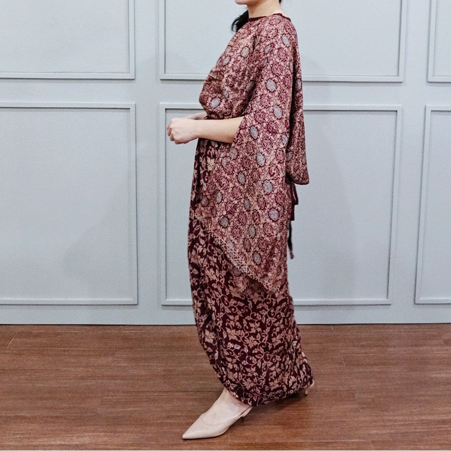 Rani Set 02-Dress Batik Setelan Atasan dan Rok Tali Ikat/Kebaya Modern