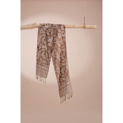 Scarf Batik TCR Daun 2 Brown