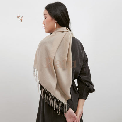 Plain Pashmina Cashmere 04