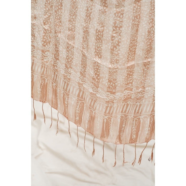 Selendang Batik Sutra Cream 05