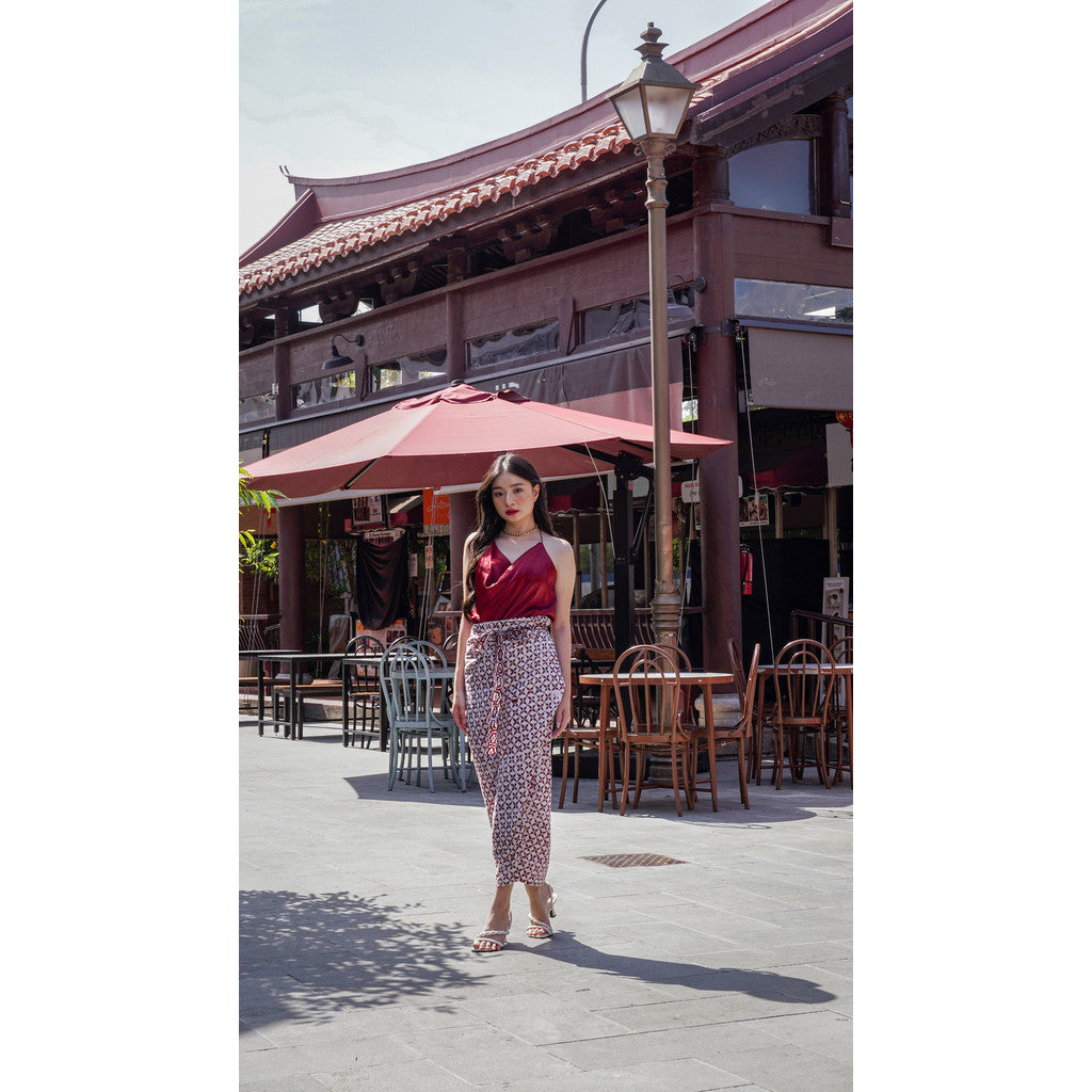 Jane Rok Lilit in Red - Batik Kawung