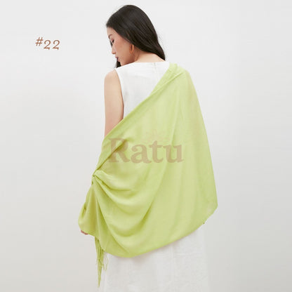 Plain Pashmina Cashmere 22