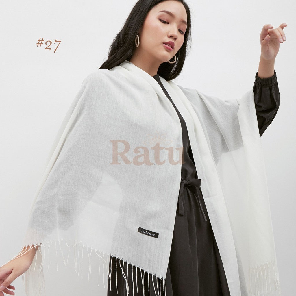 Plain Pashmina Cashmere 27