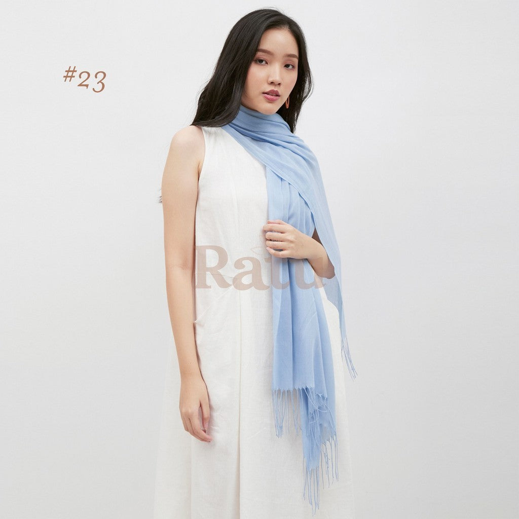 Plain Pashmina Cashmere 23