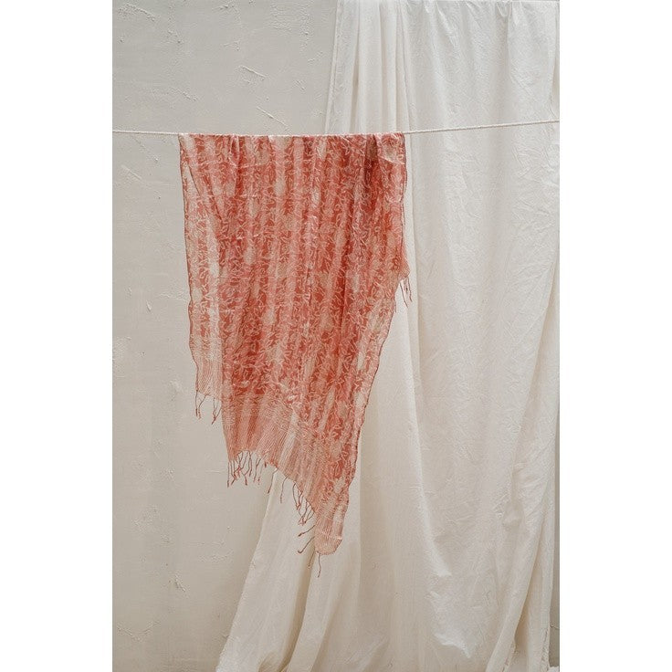 Selendang Batik Sutra Salmon 01