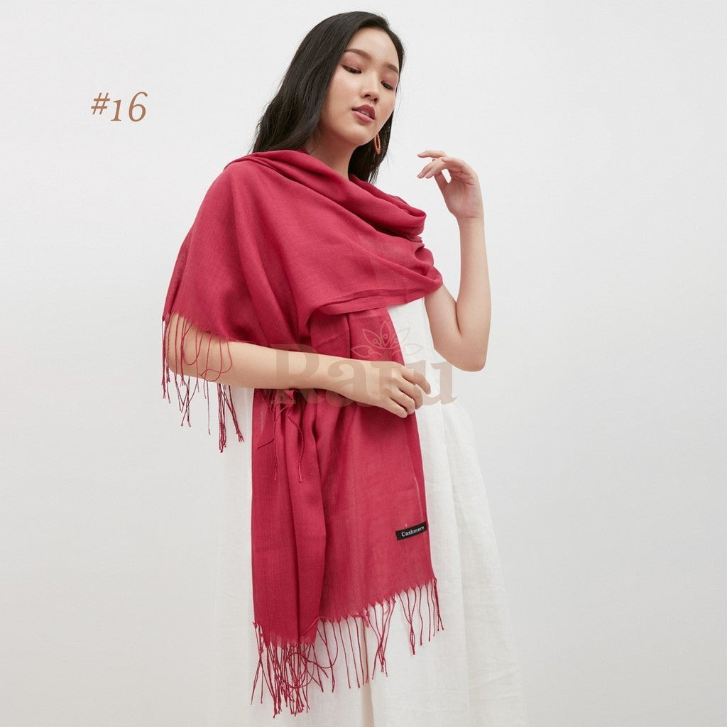 Plain Pashmina 16