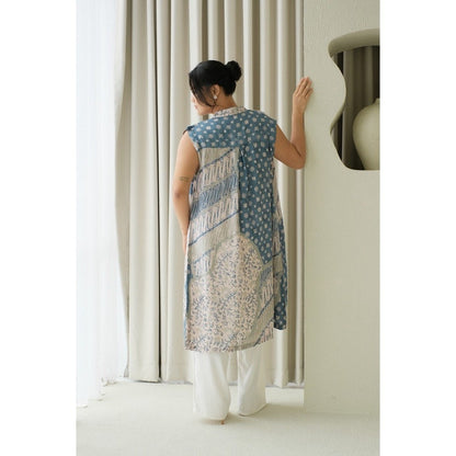 Talitha Tunik in Light Blue - Dress Outer Batik