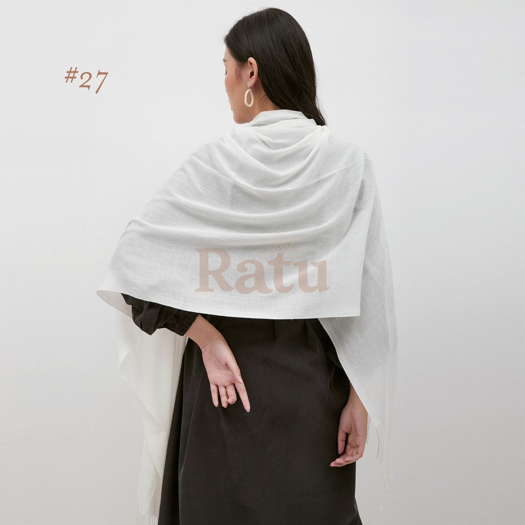 Plain Pashmina Cashmere 27