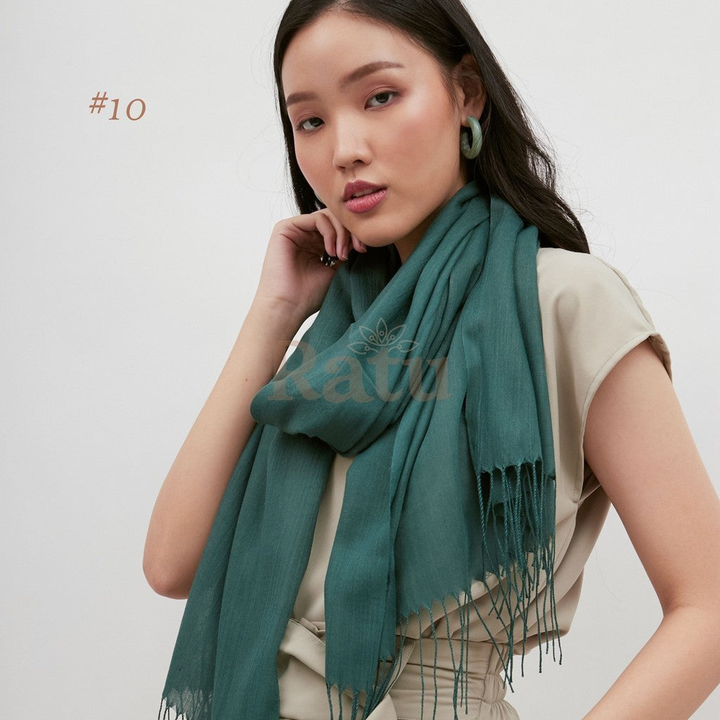 Plain Pashmina Cashmere 10