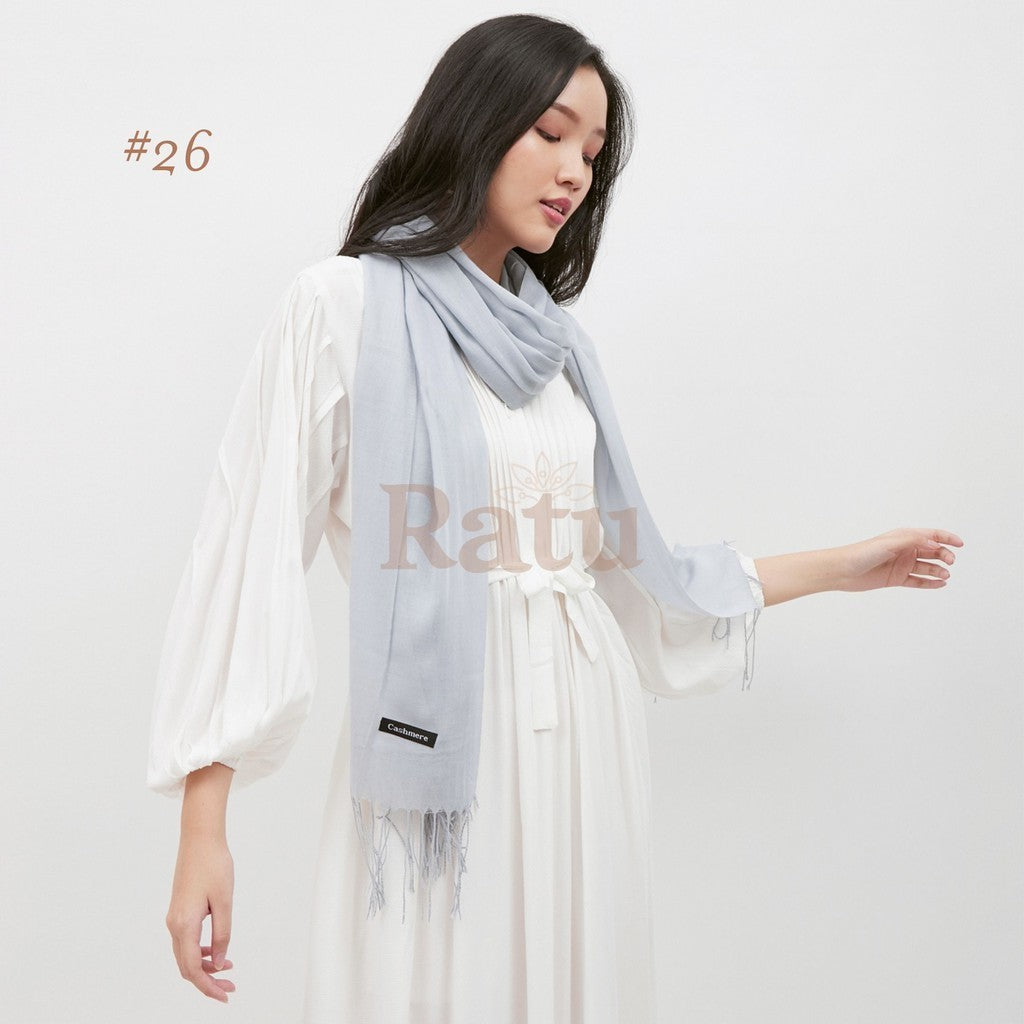 Plain Pashmina Cashmere 26