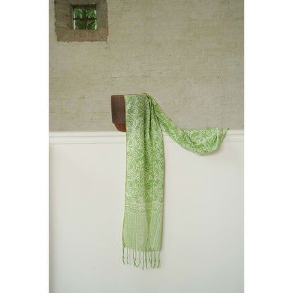 Scarf Batik TCi Mega Mendung Green