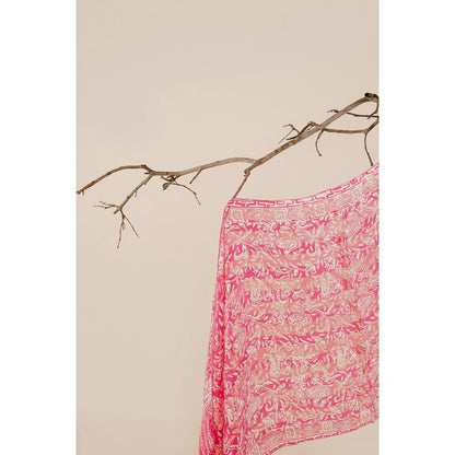 Syal Batik Sutra Pink 02
