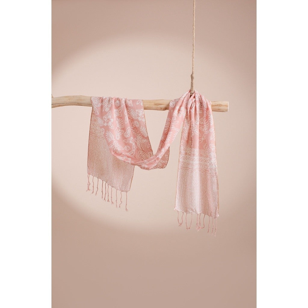 Scarf Batik TCL Daun 2 Cream