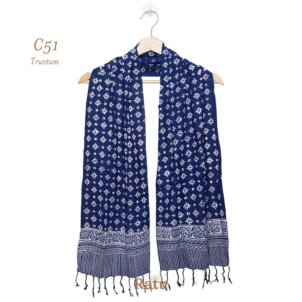 Scarf Batik C51 Blue