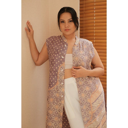 Talitha Tunik in Purple - Dress Outer Batik