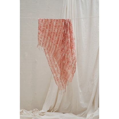 Selendang Batik Sutra Salmon 01