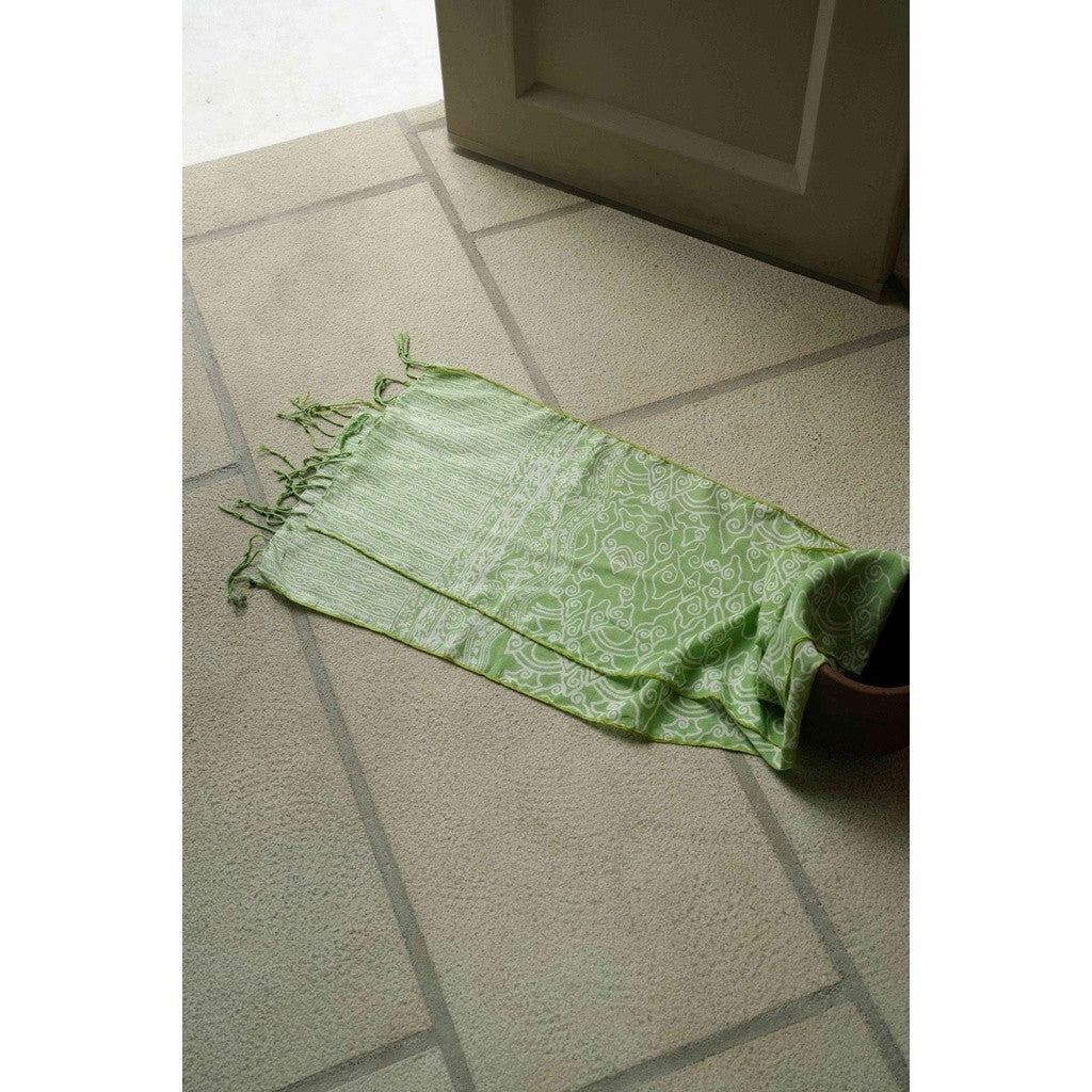 Scarf Batik TCi Mega Mendung Green