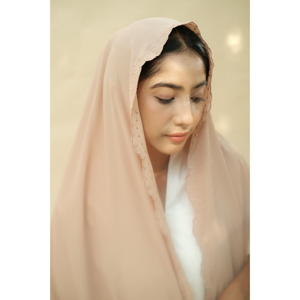 Embroidery Hijab Shawl - Malek - Milo