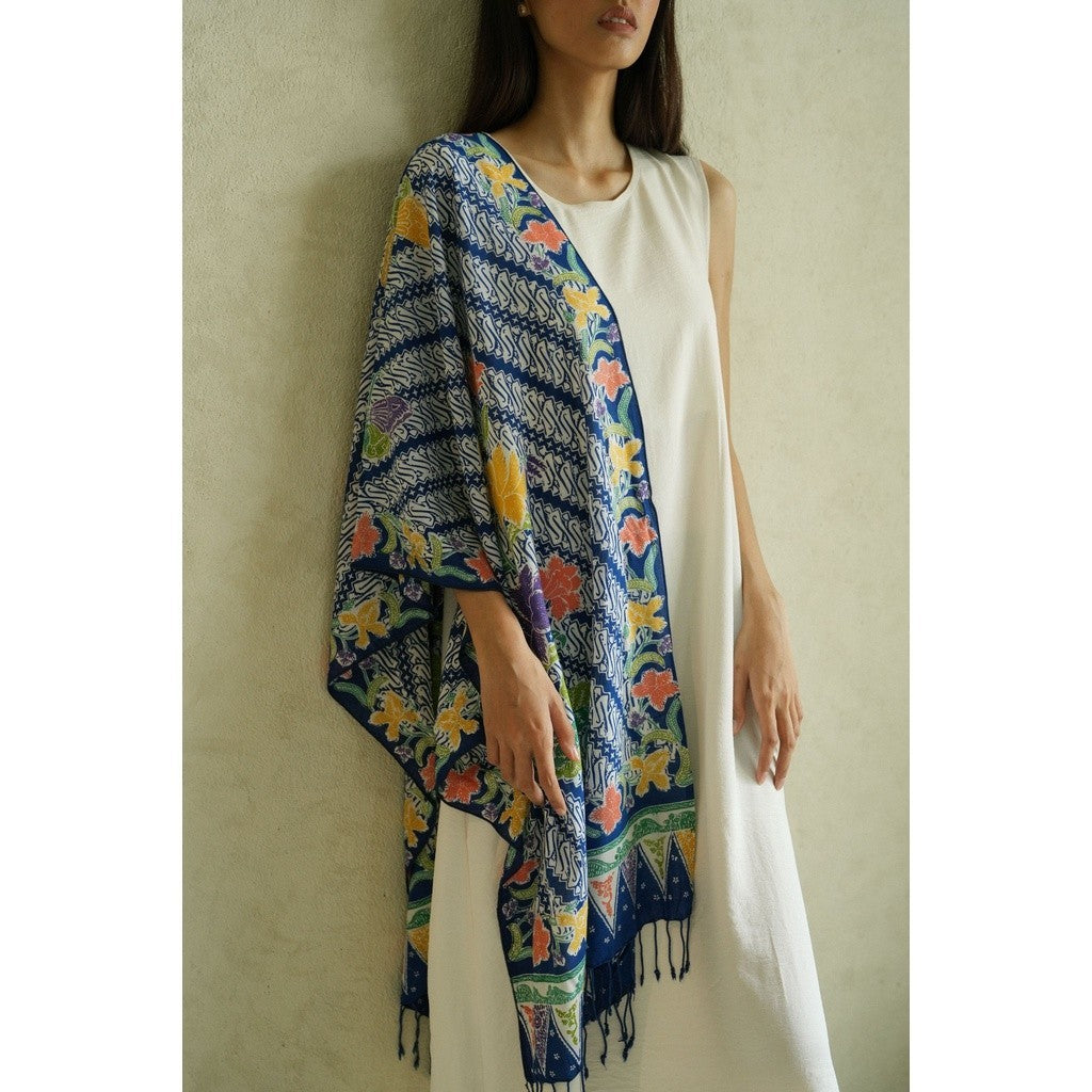 Selendang Batik Encim Parang 2 Blue