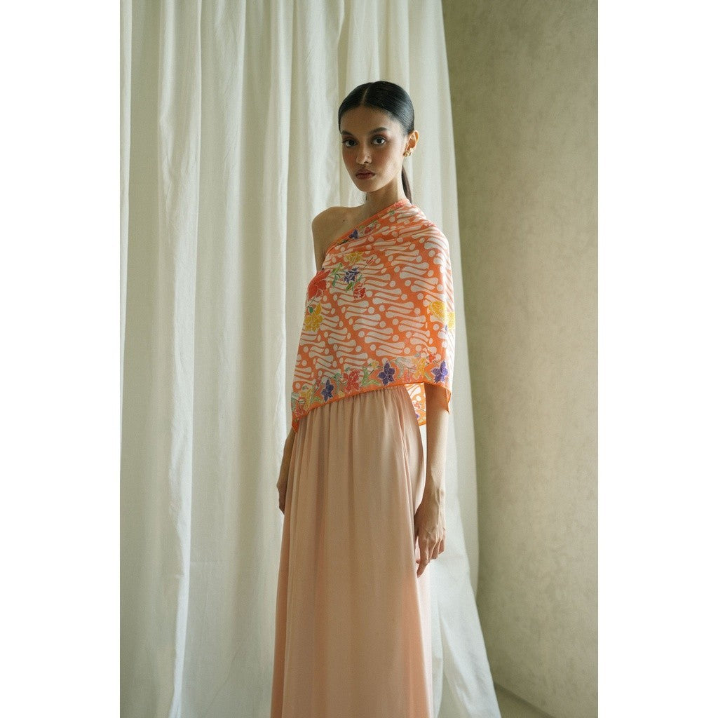 Selendang Batik Encim Parang 2 Peach