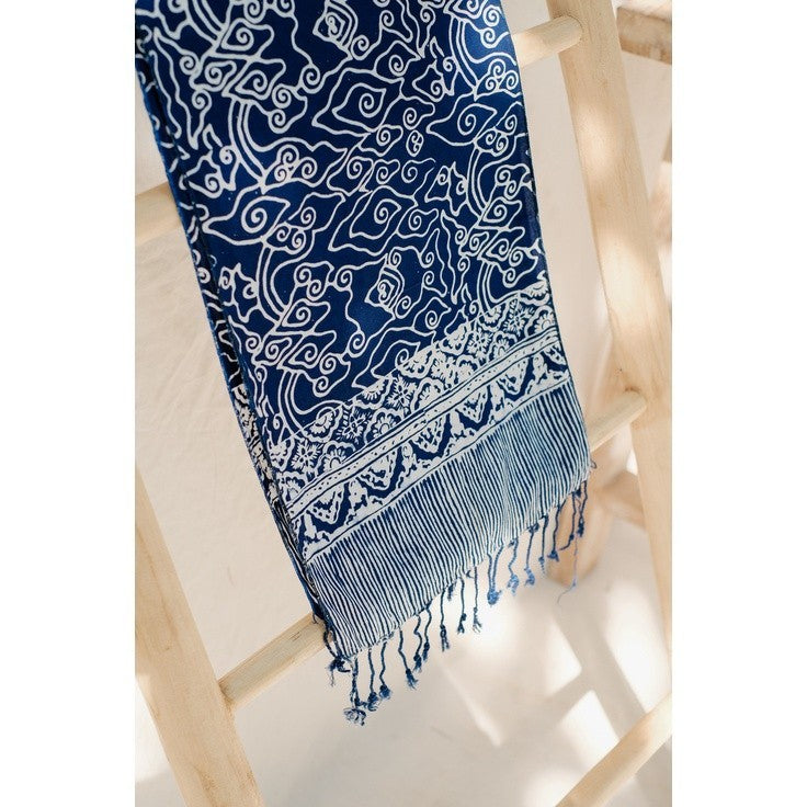 Scarf Batik TCC Mega Mendung Blue