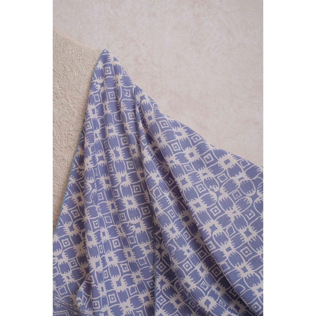 Scarf Batik TCGR Kawung 4 Grey