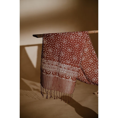 Scarf Batik TCR Kawung 2 Brown